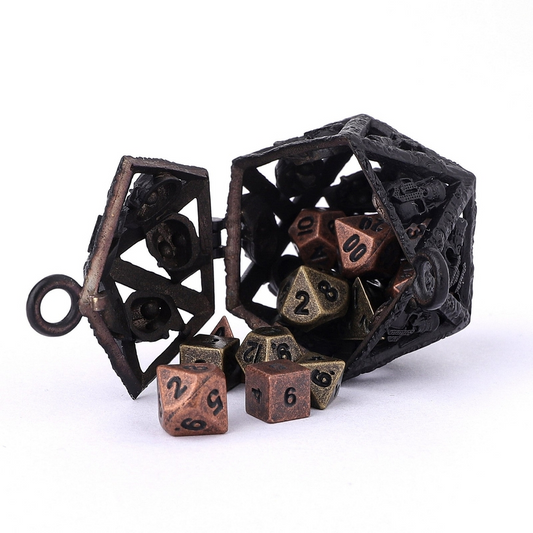 GRIMSKULL'S D20 LOCKET: MATTE BLACK