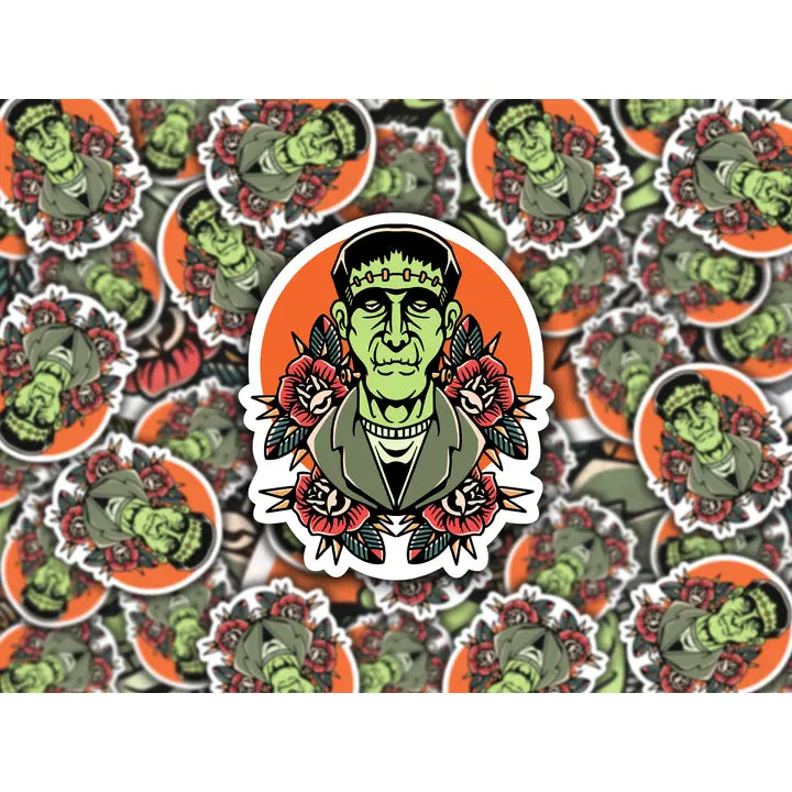 FRANKENSTEIN TATTOO FLASH STICKER