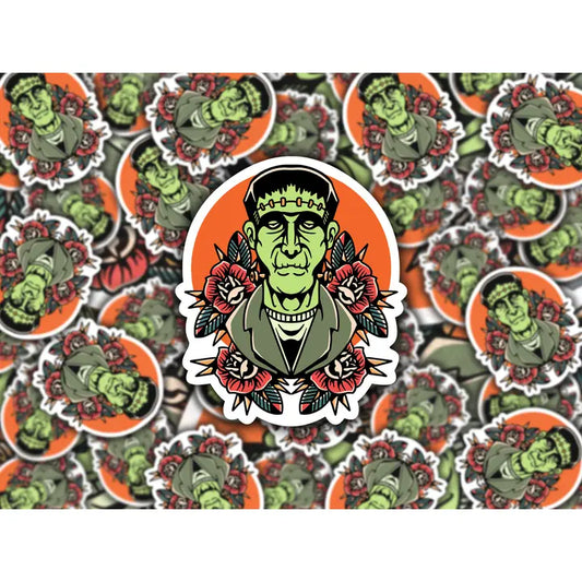 FRANKENSTEIN TATTOO FLASH STICKER