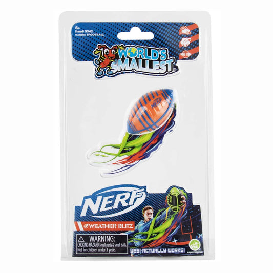 WORLD'S SMALLEST NERF WEATHER BLITZ FOOTBALL (ASSORTED)