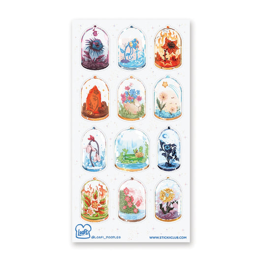 ENCHANTED FLOWERS STICKER SHEET