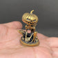 MINIATURE BRASS PUMPKIN GHOST