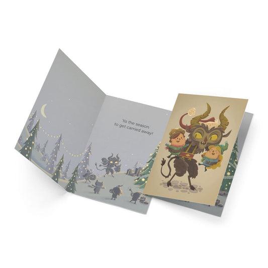 KRAMPUS HOLIDAY CARD BY HAZY DELL PRESS