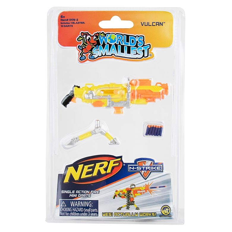 WORLD'S SMALLEST NERF ELITE 2.0 BLASTER (ASSORTED)