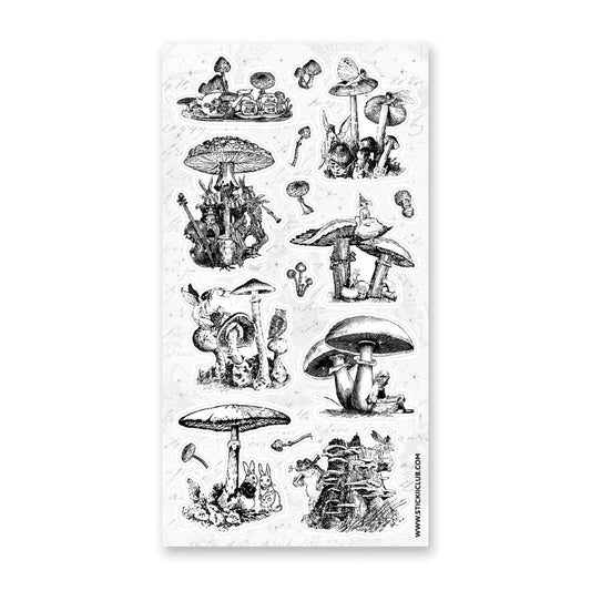FAIRYTALE MUSHROOMS STICKER SHEET