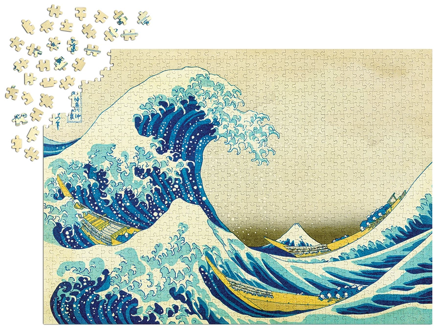 Enjoy Hokusai: the Great Wave Off Kanagawa 1000-Piece Puzzle