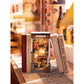 SAKURA WINE ALLEY 3-D WOODEN MINIATURE BOOK NOOK KIT