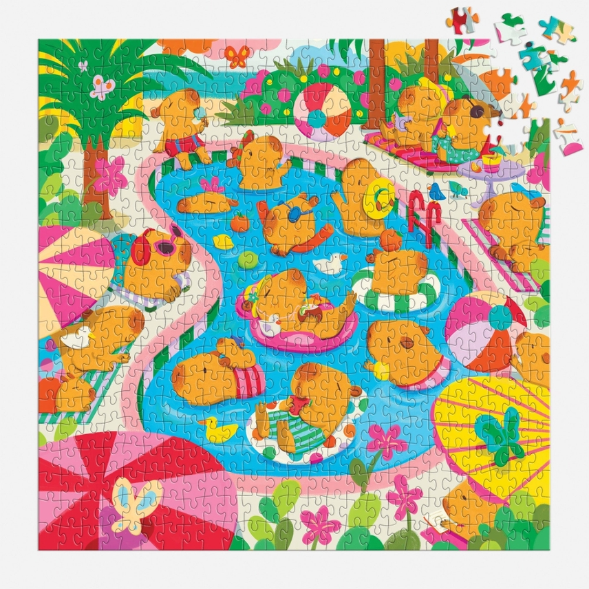 CAPYBARA POOL DAY 500 PIECE JIGSAW PUZZLE