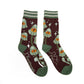 MYSTIC MUSHROOMS CREW SOCKS BY FOOTCLOTHES
