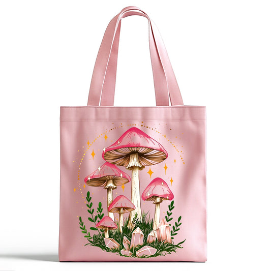 COTTAGECORE PINK MUSHY TOTE BAG