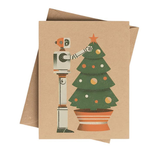 RETRO ROBOT HOLIDAY CARD