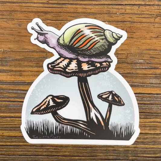 MUSHROOM SNAIL STICKER