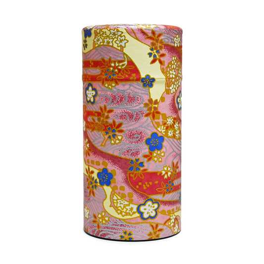 DOUBLE LID TEA CONTAINER GOLDEN SAKURA 7.04 oz