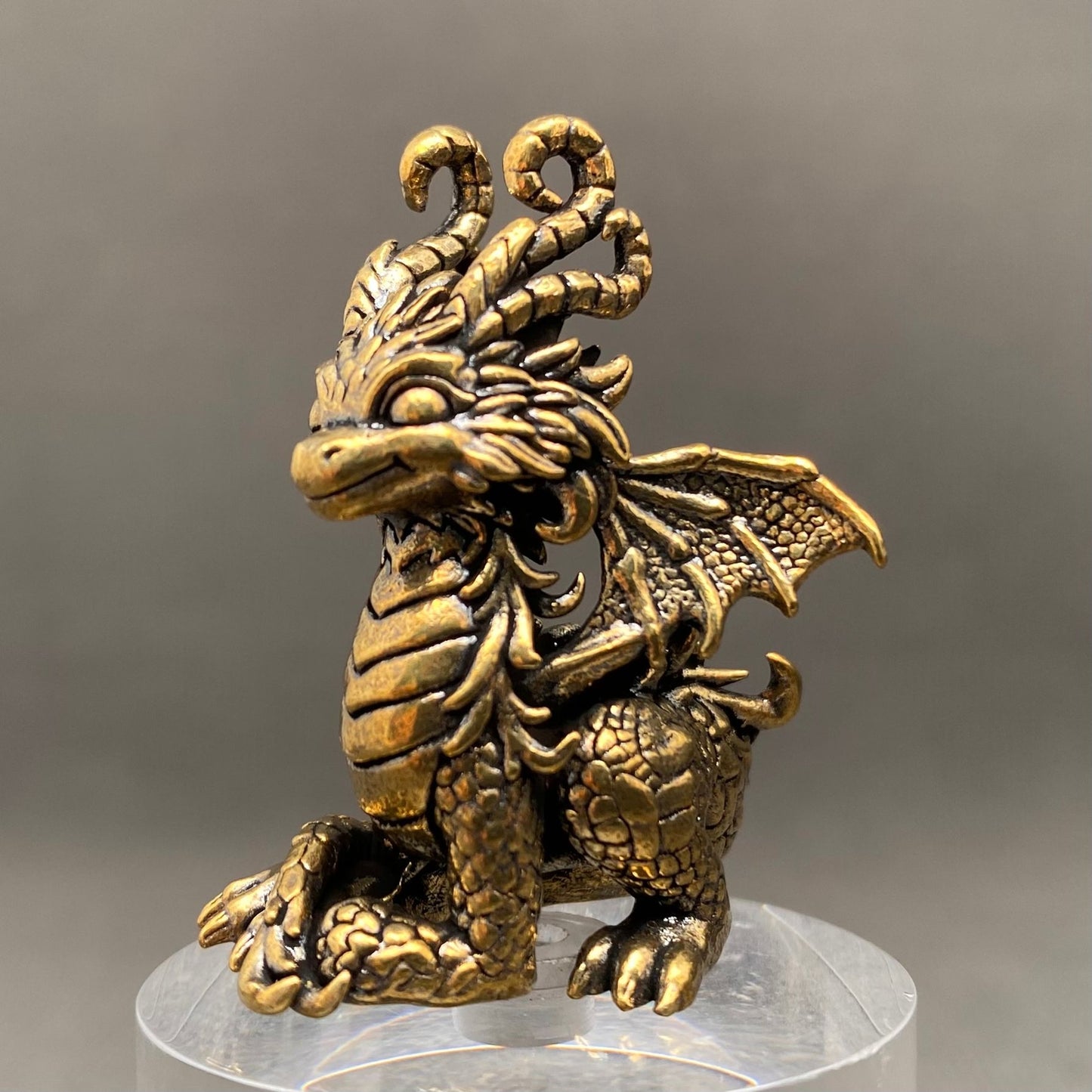 MINIATURE BRASS MAGIC DRAGON