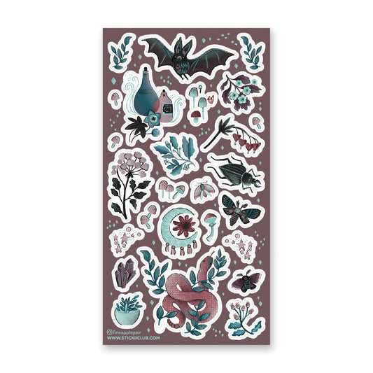 DARK WOODS STICKER SHEET