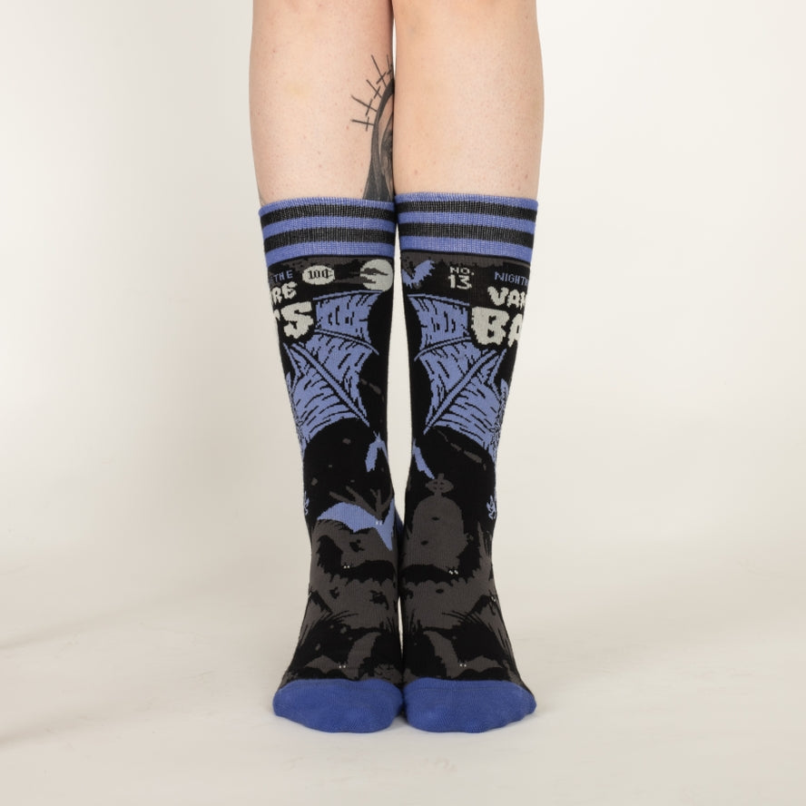 VAMPIRE BATS CREW SOCKS BY FOOTCLOTHES