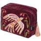 PLUME VELVET EMBROIDERED POUCH BY DANICA STUDIO