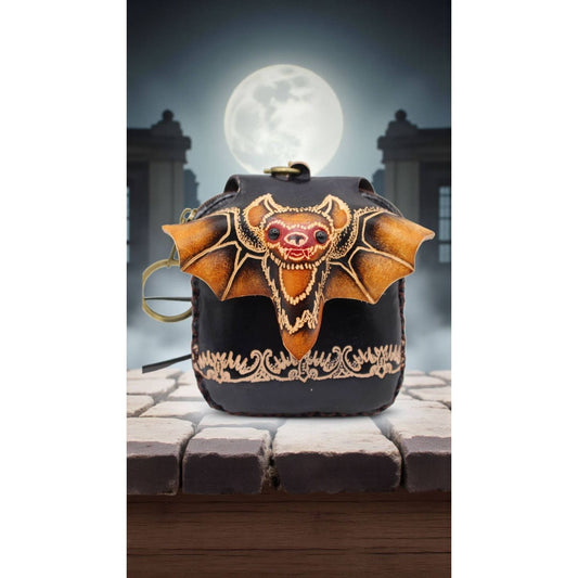 VAMPIRE BAT LEATHER COIN PURSE
