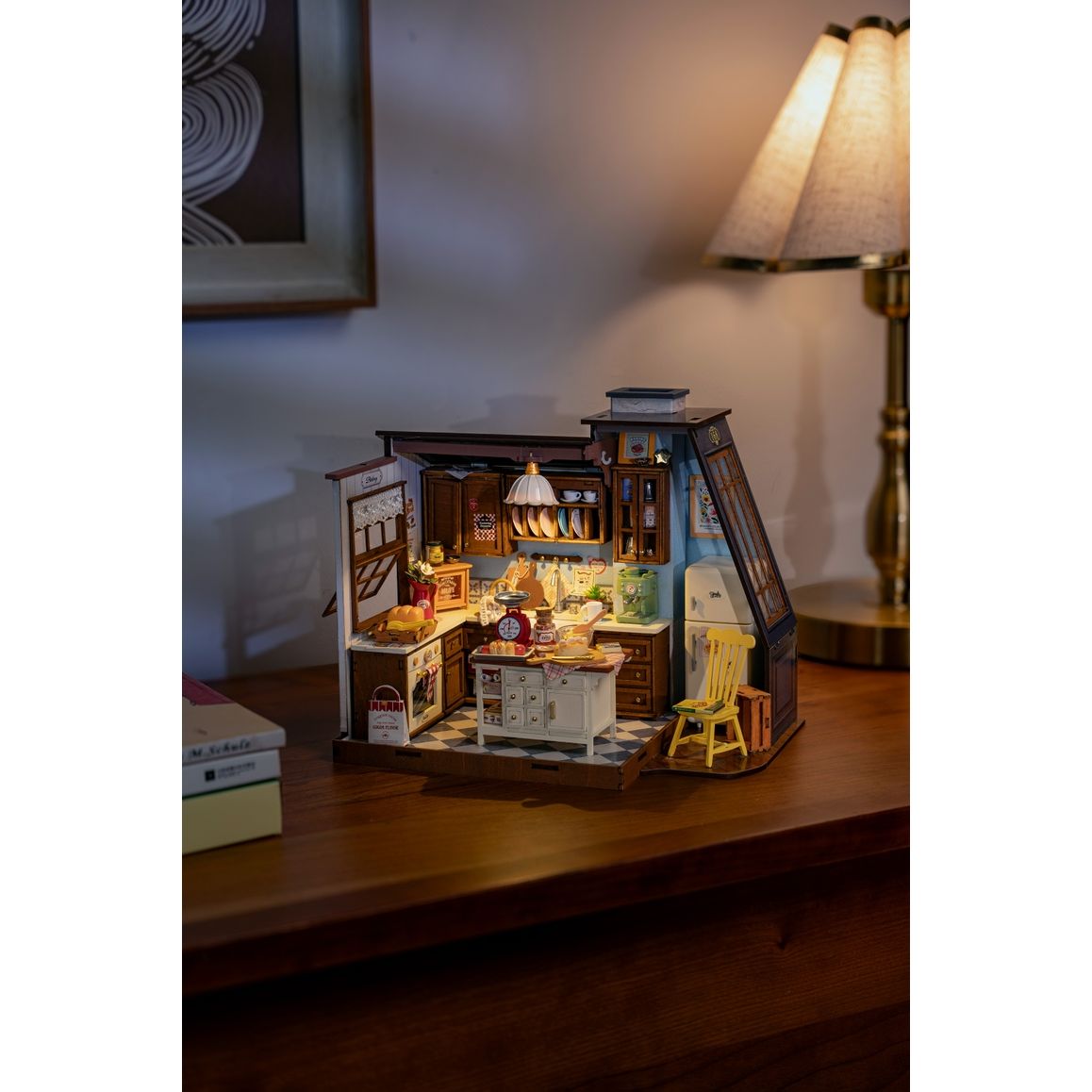 BAKING KITCHEN DIY WOODEN MINIATURE KIT