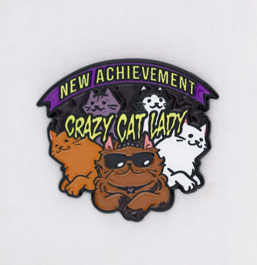 DUNGEON CRAWLER CARL CRAZY CAT LADY PIN