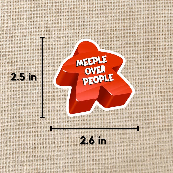 MEEPLE OVER PEOPLE STICKER