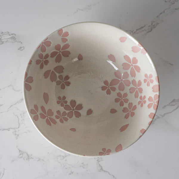 HASUI SAKURA WHITE 14oz PORCELAIN BOWL