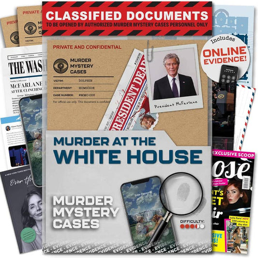 MURDER MYSTERY CASES: MUDER AT THE WHITE HOUSE