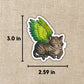 WINGED TABBY CAT STICKER