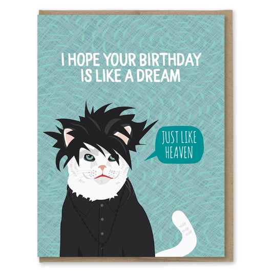 THE CURE CAT BIRTHDAY CARD