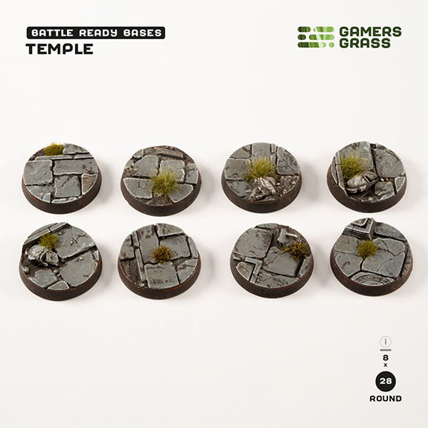TEMPLE BASES 28MM ROUND