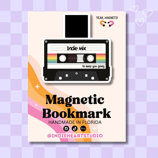 INDIE MIX TAPE MAGNETIC BOOKMARK