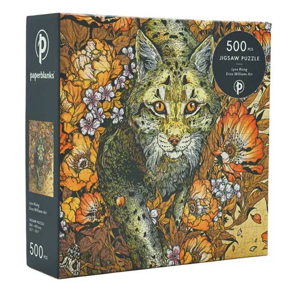 PAPERBLANKS LYNX RISING 500 PIECE JIGSAW PUZZLE