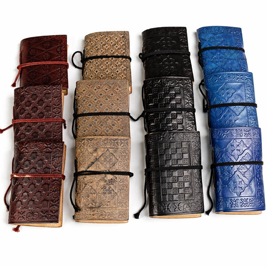 ASSORTED MINI LEATHER JOURNALS