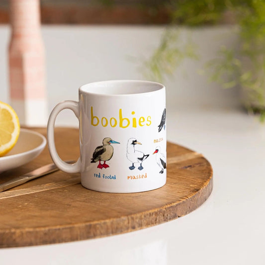 PUNNY BOOBIES BIRD NERD MUG