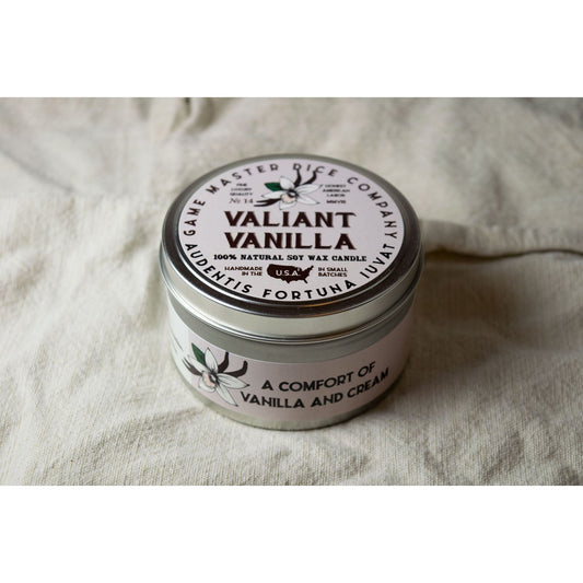 VALIANT VANILLA 8oz GAMING CANDLE