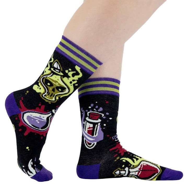 VILE VIALS CREW SOCKS BY FOOTCLOTHES