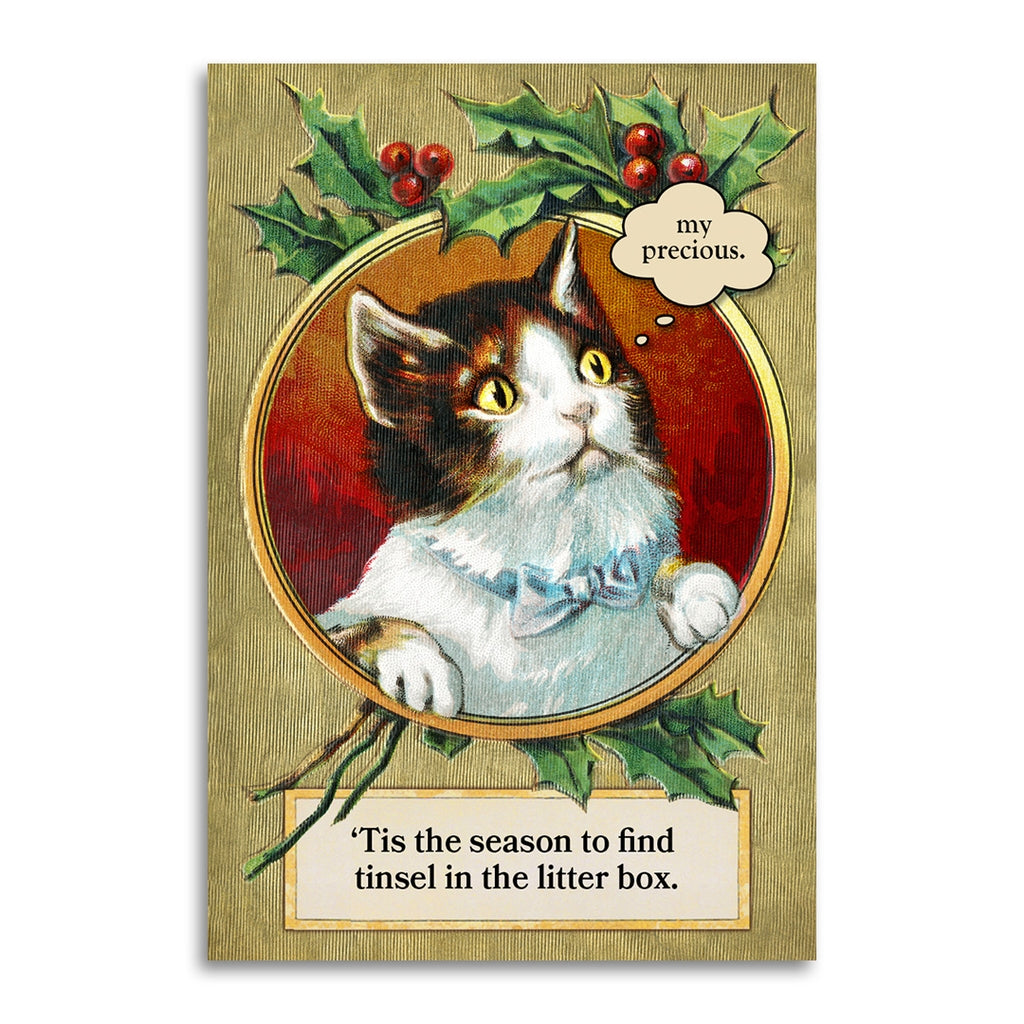 'TIS THE SEASON TO FIND TINSEL....CHRISTAMS CARD