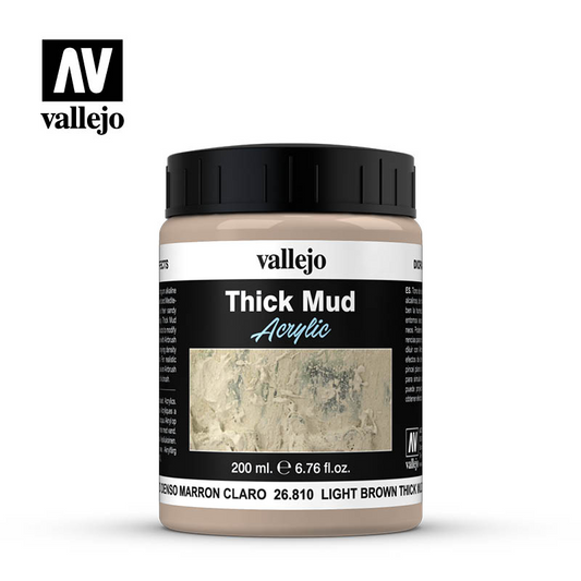 LIGHT BROWN THICK MUD