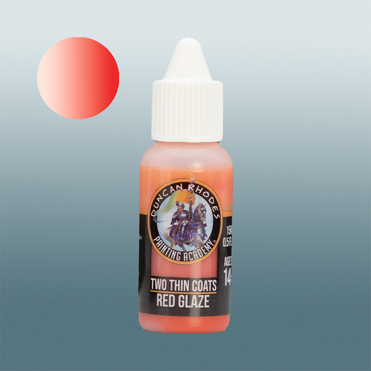 TWO THIN COATS RED GLAZE