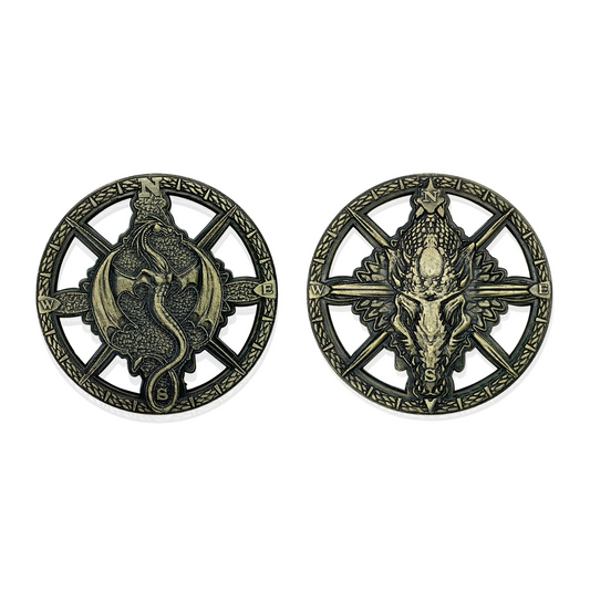DRAGON COMPASS ROSE 50MM METAL