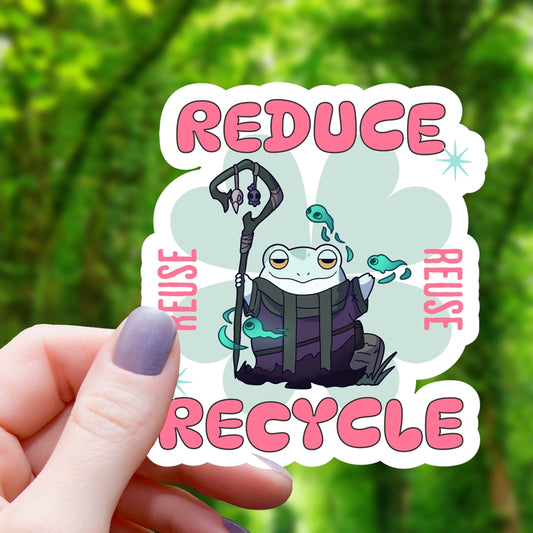 NECROMANCER FROG REUSE STICKER
