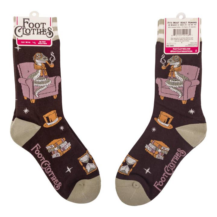 SIR PENT MCSLITHERS CREW SOCKS BY FOOTCLOTHES