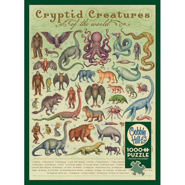CRYPTID CREATURES 1000 PIECE PUZZLE