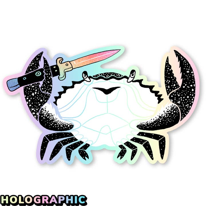 FIGHTING CRAB STICKER
