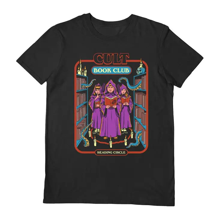 CULT BOOK CLUB T SHIRT BY STEVEN RHODES