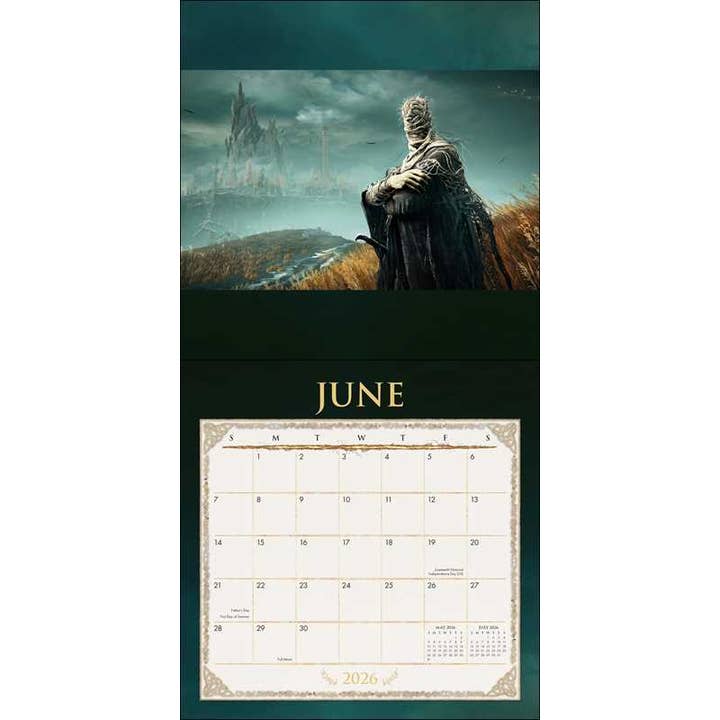 ELDEN RING: SHADOW OF THE ERDTREE 2026 WALL CALENDAR BY BANDAI NAMCO ENTERTAINMENT