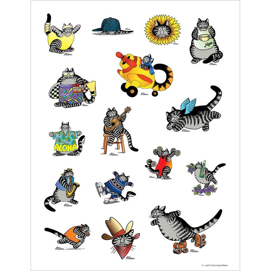 B. KLIBAN CAT STICKER BOOK