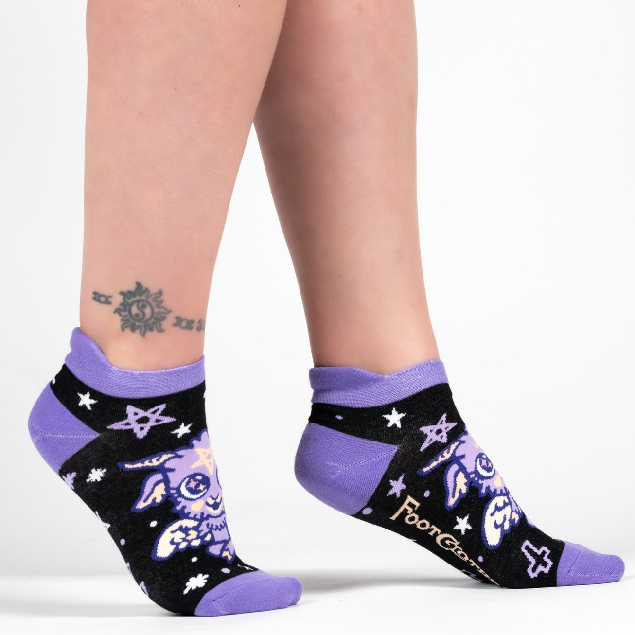 BABY BAPHOMET ANKLE SOCKS BY FOOTCLOTHES