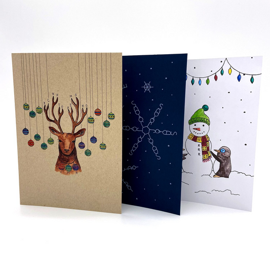 PUZZLE HOLIDAY CARDS 3 PACK