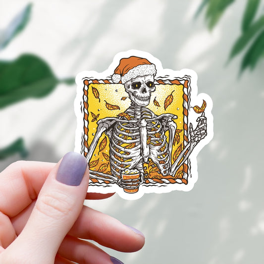 CHRISTMAS SKELETON STICKER